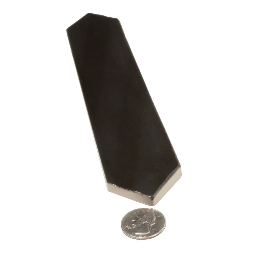 Black 2x10 Glossy Picket Ceramic Tile (23 pack, 2.37 sq ft/case) by Apollo Tile