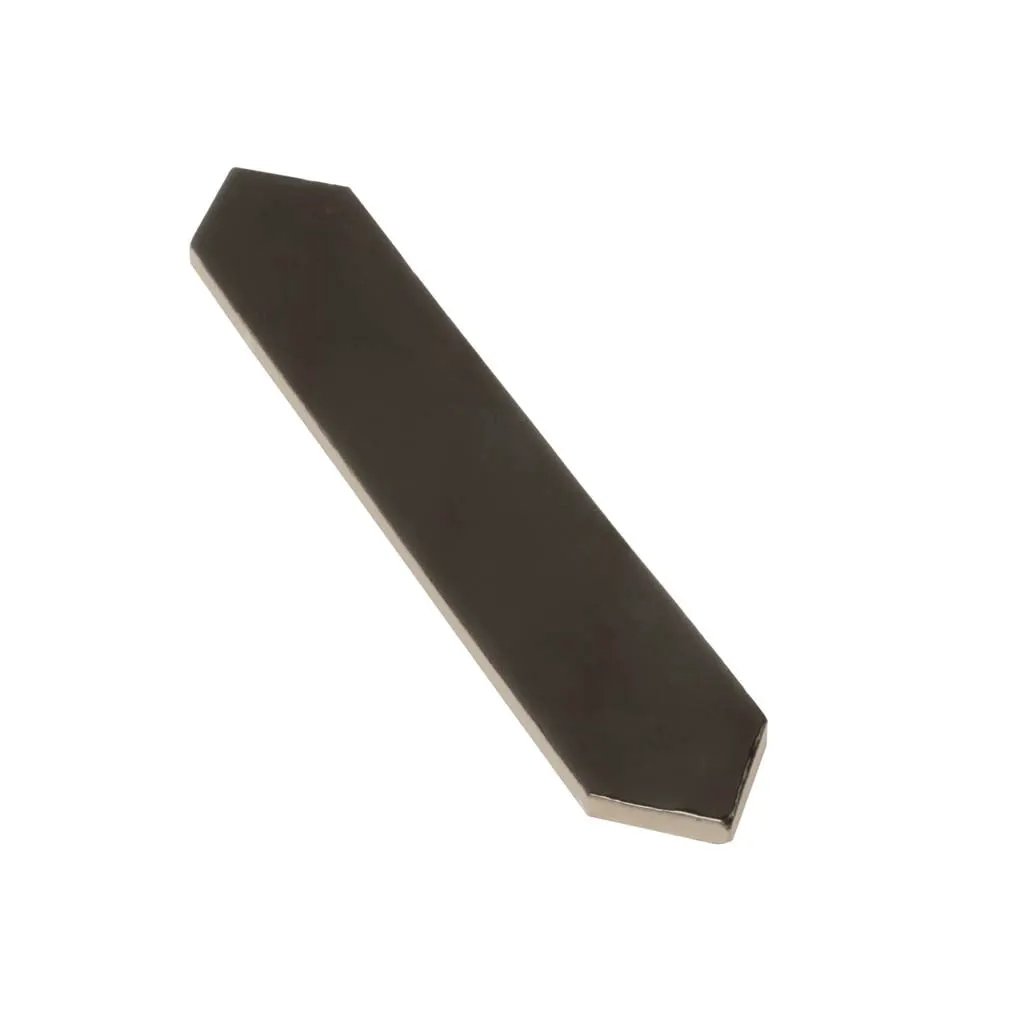 Black 2x10 Glossy Picket Ceramic Tile (23 pack, 2.37 sq ft/case) by Apollo Tile
