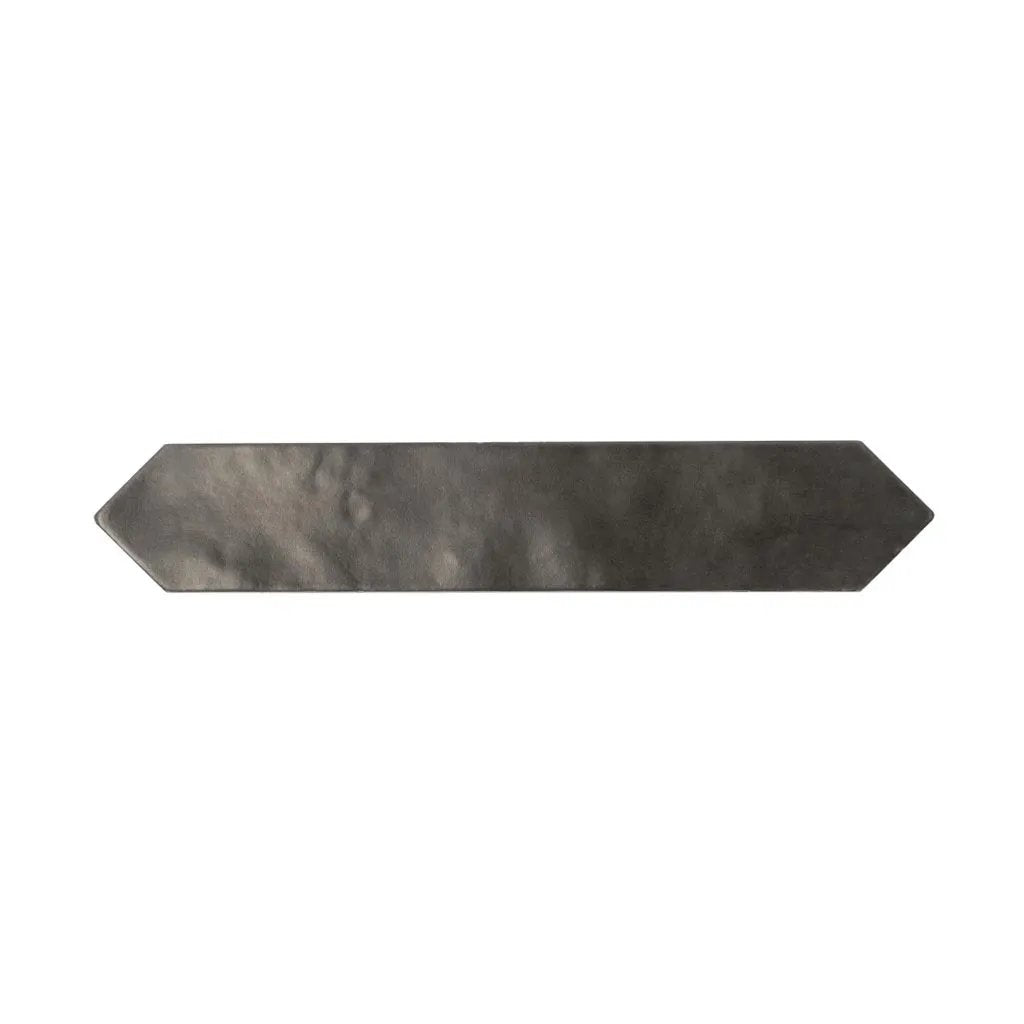 Black 2x10 Matte Picket Ceramic Tile (23 pack, 2.37 sq ft/case) by Apollo Tile