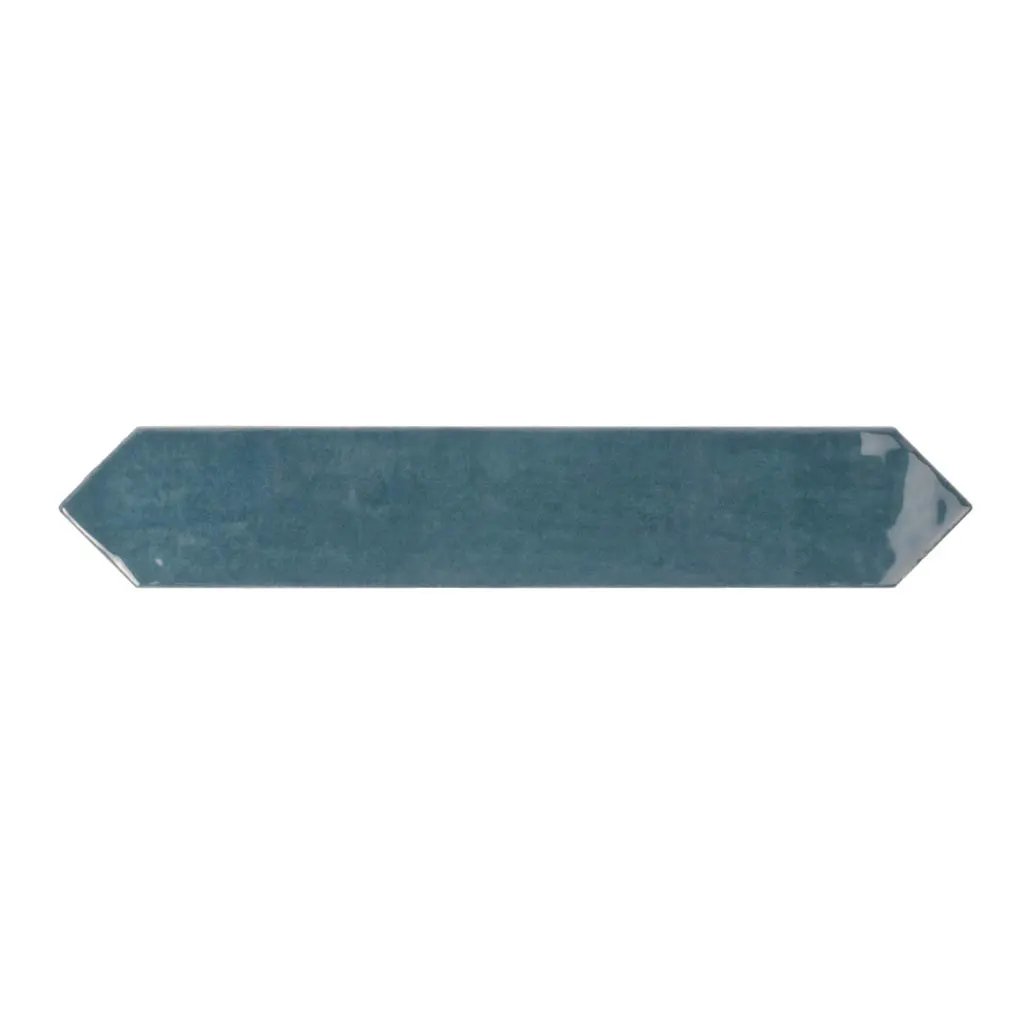 Teal Blue 2x10 Glossy Picket Ceramic Tile (23 pack, 2.37 sq ft/case) by Apollo Tile