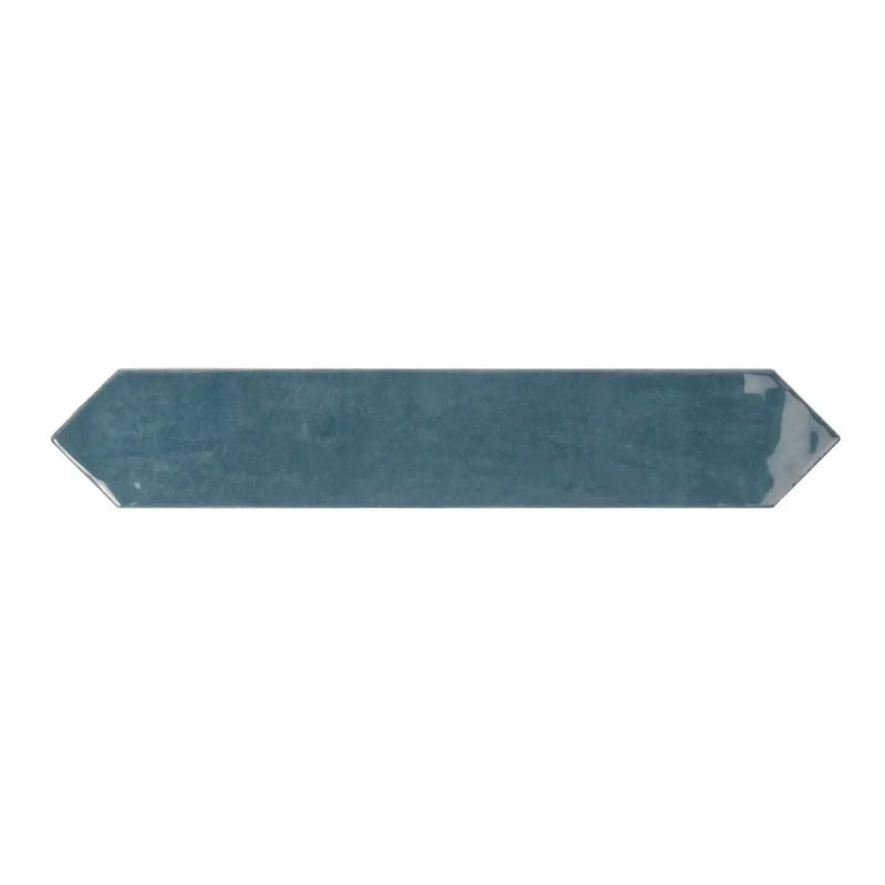 Teal Blue 2x10 Glossy Picket Ceramic Tile (23 pack, 2.37 sq ft/case) by Apollo Tile