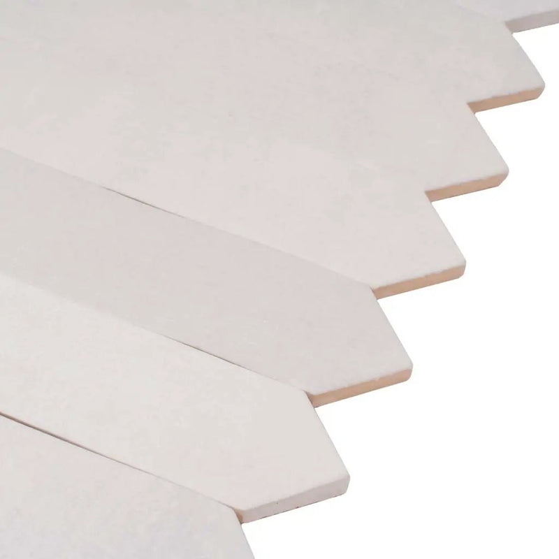 Pearl White 2x10 Matte Picket Ceramic Tile (23 pack, 2.37 sq ft/case) by Apollo Tile