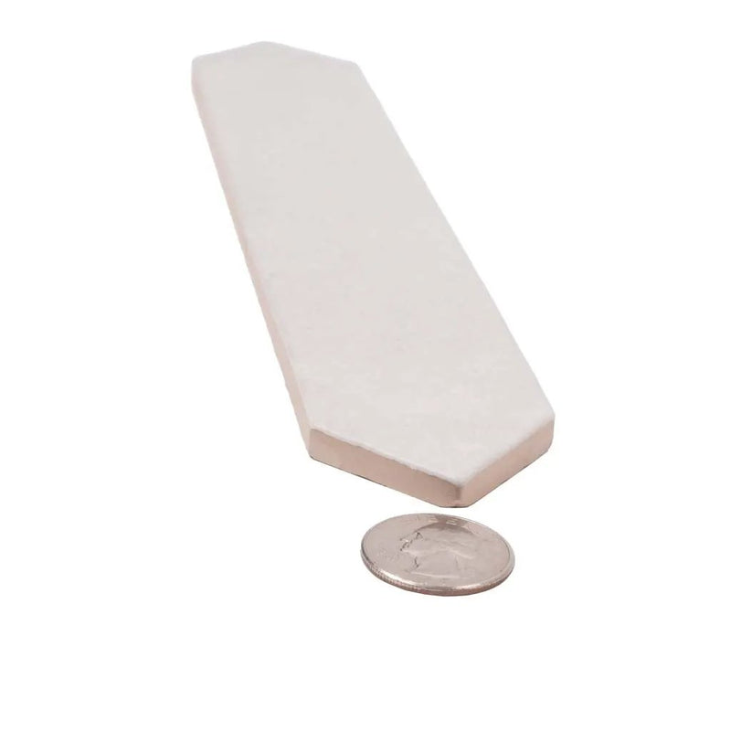 Pearl White 2x10 Matte Picket Ceramic Tile (23 pack, 2.37 sq ft/case) by Apollo Tile