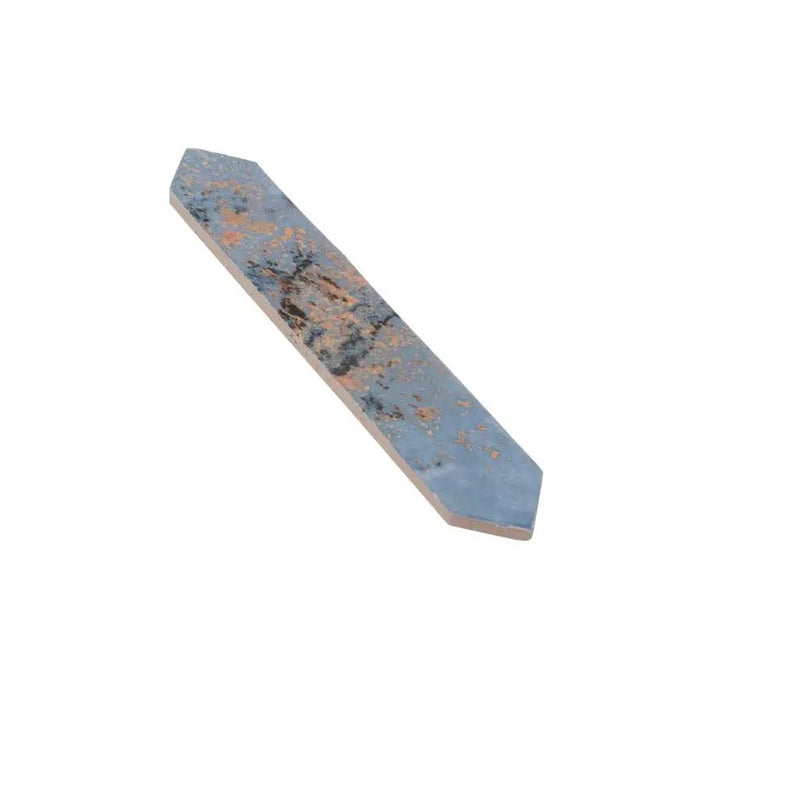 Blue 2x10 Glossy Picket Ceramic Tile (23 pack, 2.37 sq ft/case) by Apollo Tile
