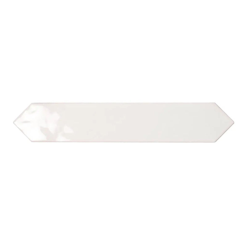 Cotton White 2x10 Glossy Picket Ceramic Tile (23 pack, 2.37 sq ft/case) by Apollo Tile