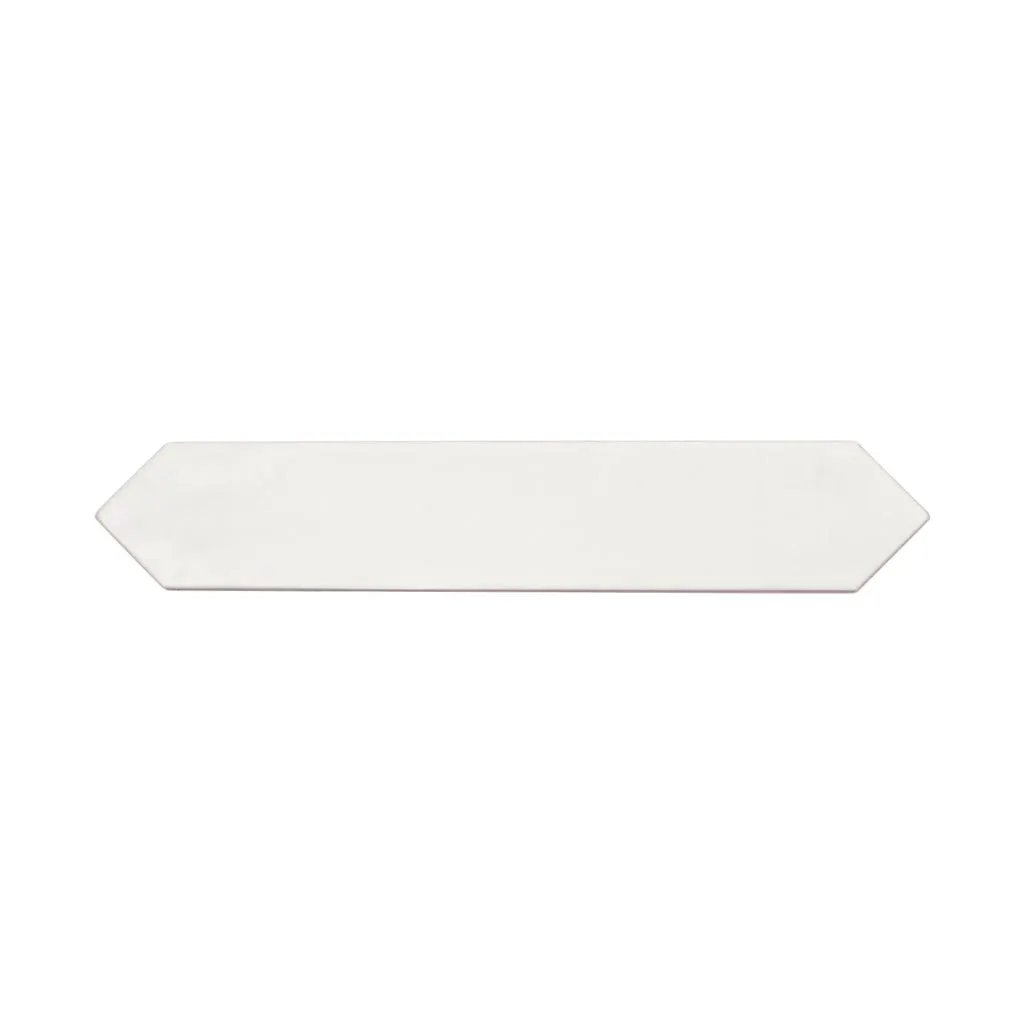 Cotton White 2x10 Matte Picket Ceramic Tile (23 pack, 2.37 sq ft/case) by Apollo Tile