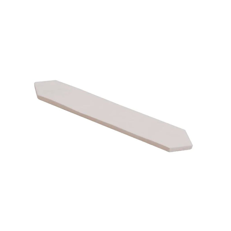Cotton White 2x10 Matte Picket Ceramic Tile (23 pack, 2.37 sq ft/case) by Apollo Tile
