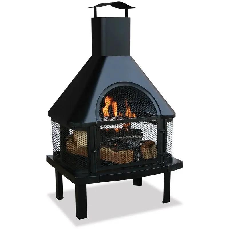 Heavy Duty Steel Wood Burning Pagoda Chiminea by HomePacific