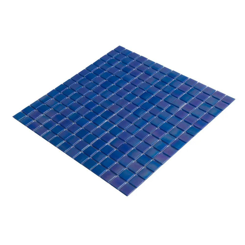 Royal Blue 12x12 Uniform Square Glossy Glass Mosaic Tile (20 pack, 20 sq ft/case) by Apollo Tile