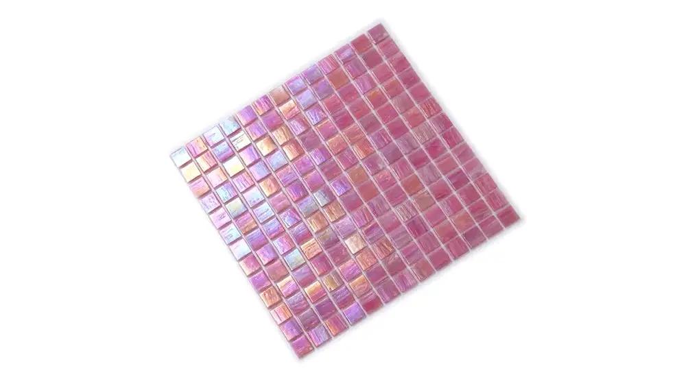 Punch Pink 12x12 Glossy Uniform Square Glass Mosaic Tile (20 pack, 20 sq ft/case) by Apollo Tile