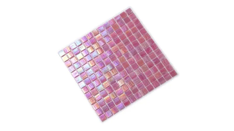 Punch Pink 12x12 Glossy Uniform Square Glass Mosaic Tile (20 pack, 20 sq ft/case) by Apollo Tile