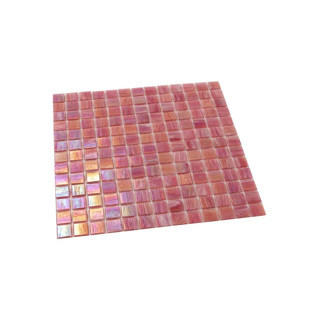 Punch Pink 12x12 Glossy Uniform Square Glass Mosaic Tile (20 pack, 20 sq ft/case) by Apollo Tile