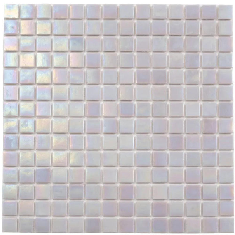 Pearlescent Pink 12x12 Glossy Uniform Square Glass Mosaic Tile (20 pack, 20 sq ft/case) by Apollo Tile