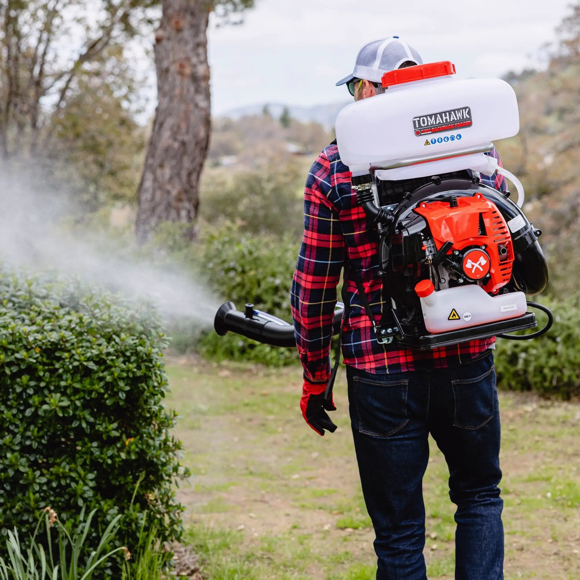 3.7 Gal Turbo Boosted Backpack Mosquito Fogger Leaf Blower for Pest Control by Tomahawk Power
