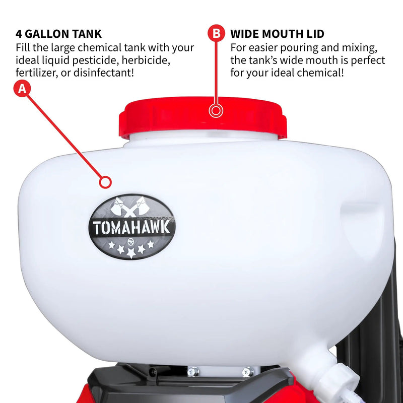 4 Gal Battery Powered Backpack Mosquito Fogger Sprayer 36V for Pest Control Ticks, Fleas, Flies, and Mosquitoes by Tomahawk Power