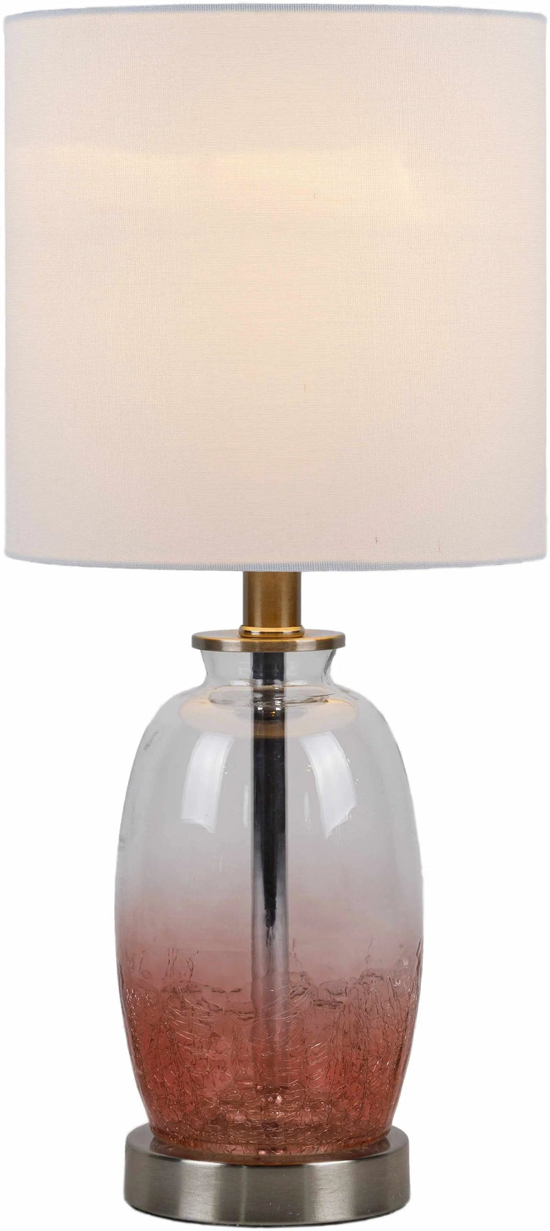 Pertek White Glass Table Lamp - Clearance by Boutique Rugs