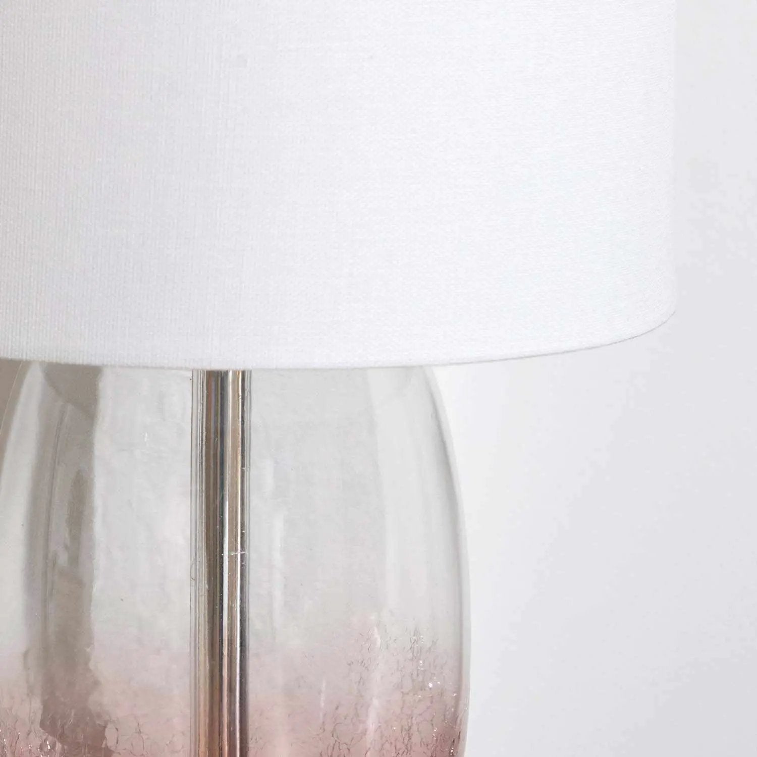 Pertek White Glass Table Lamp - Clearance by Boutique Rugs
