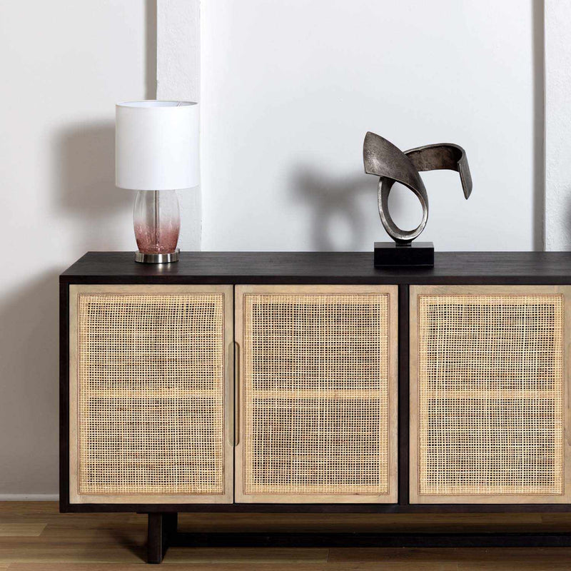 Pertek White Glass Table Lamp - Clearance by Boutique Rugs