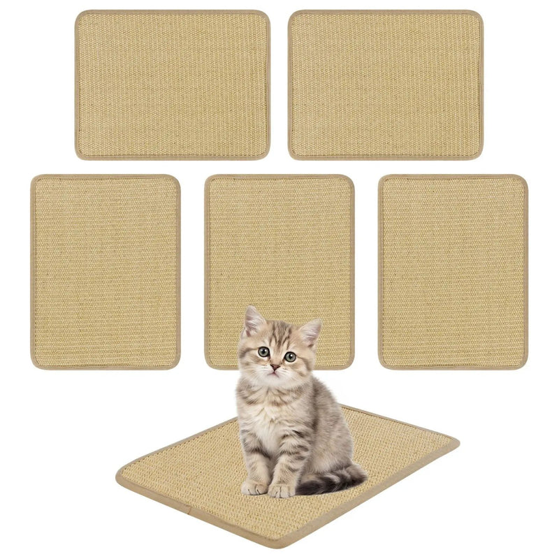12 Pieces Cat Scratcher Mat Set 16 x 12 Inch Natural Sisal Pads by DirectDeals