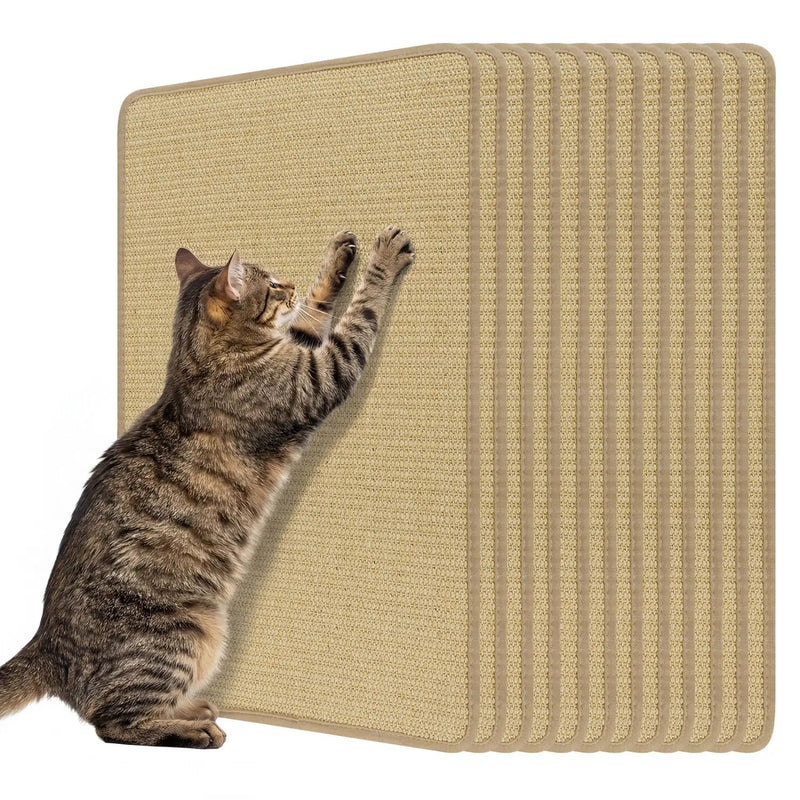 12 Pieces Cat Scratcher Mat Set 24 x 16 Inch Natural Sisal Pads by DirectDeals