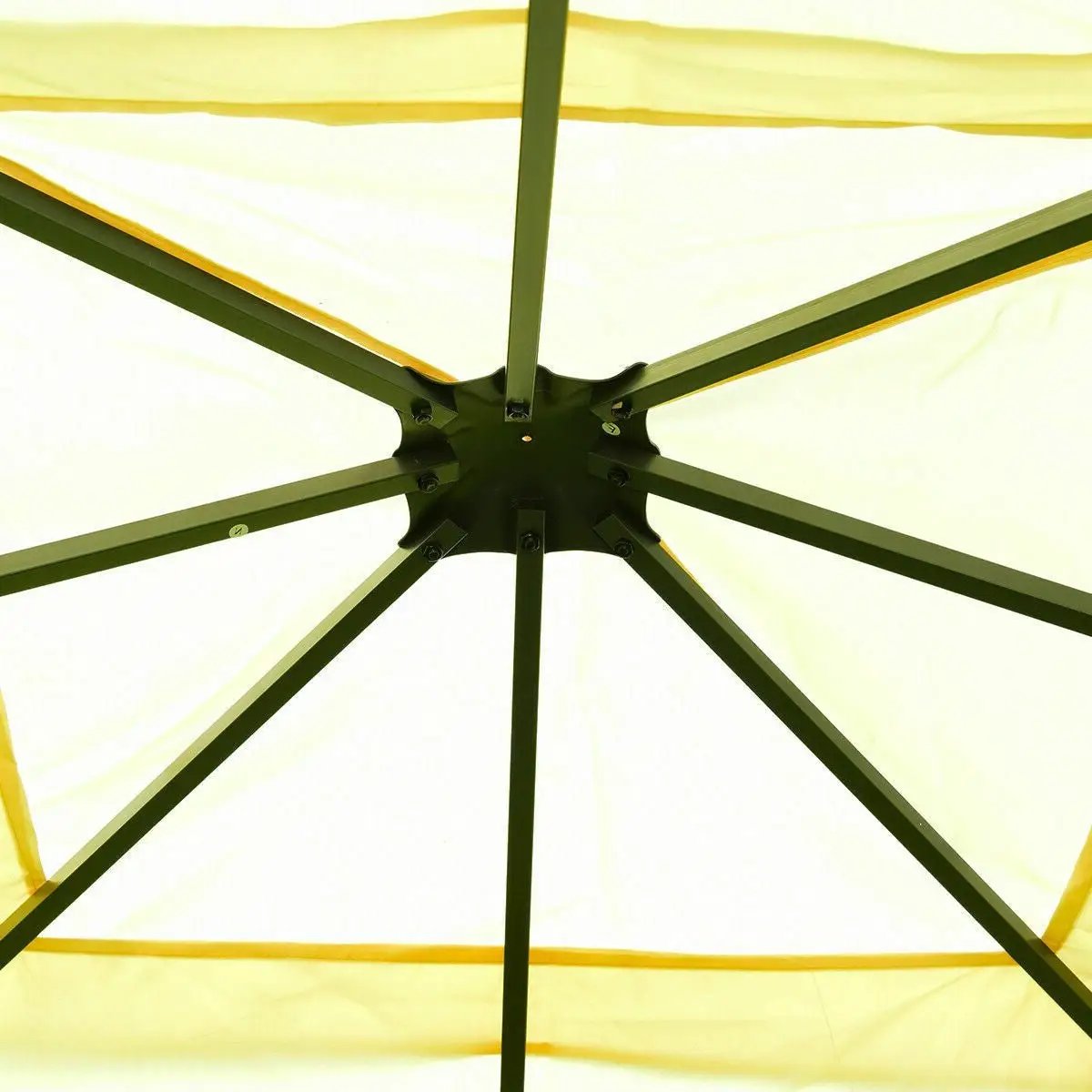 10 x 10 Ft Outdoor Steel Frame Gazebo Shelter with Waterproof Polyester Canopy by HomePacific