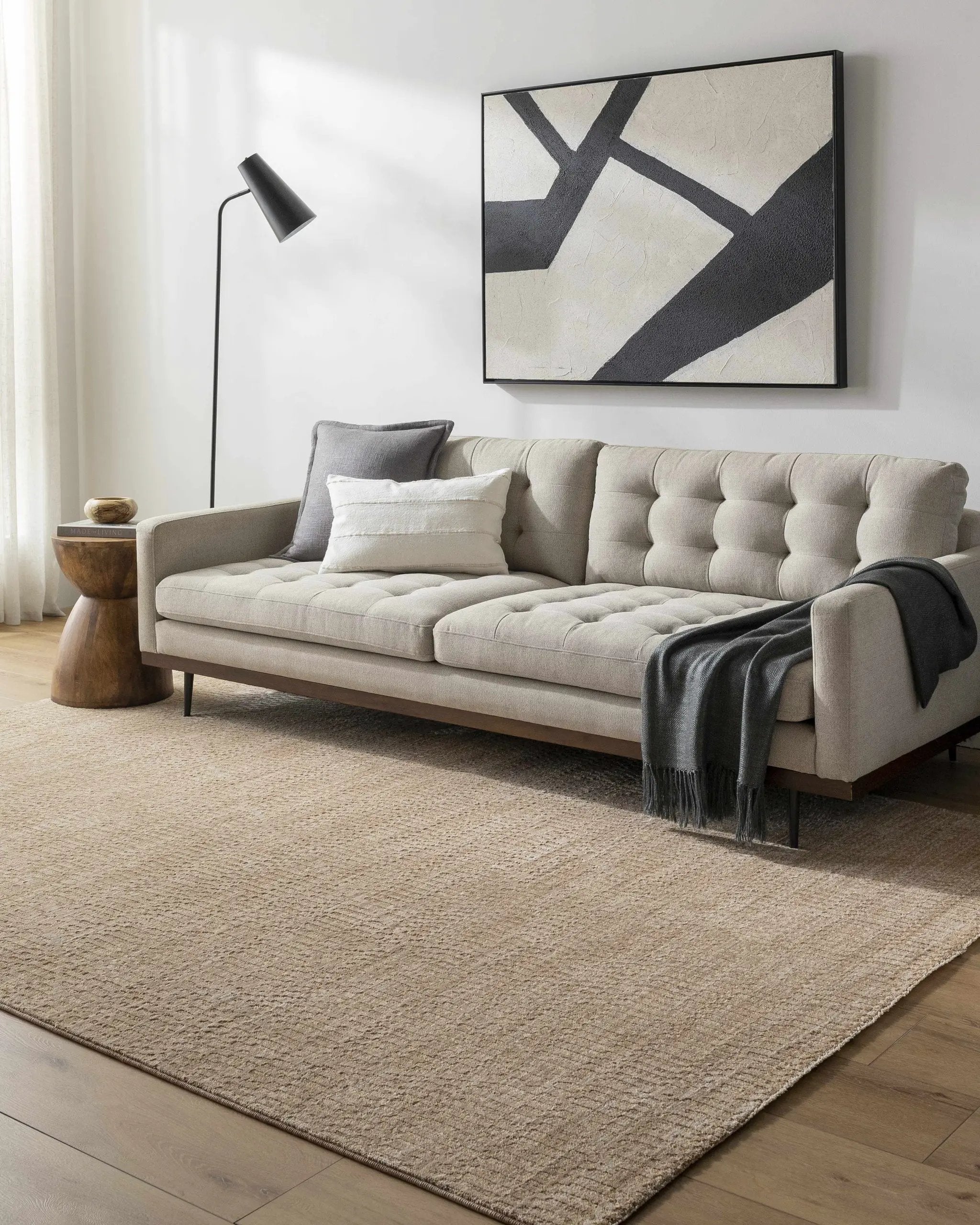 Pabla Tan Speckled Area Rug by Boutique Rugs