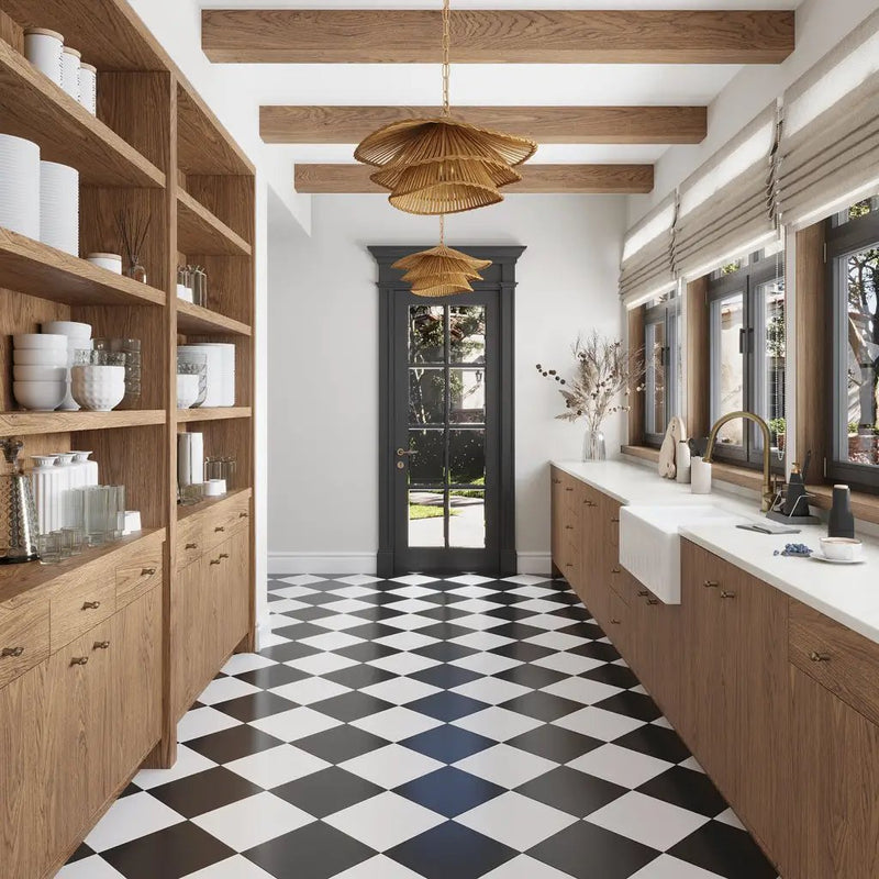 Deep Charcoal Black 12x12 Matte Square Porcelain Tile (14 pack, 13.56 sq ft/case) by Apollo Tile