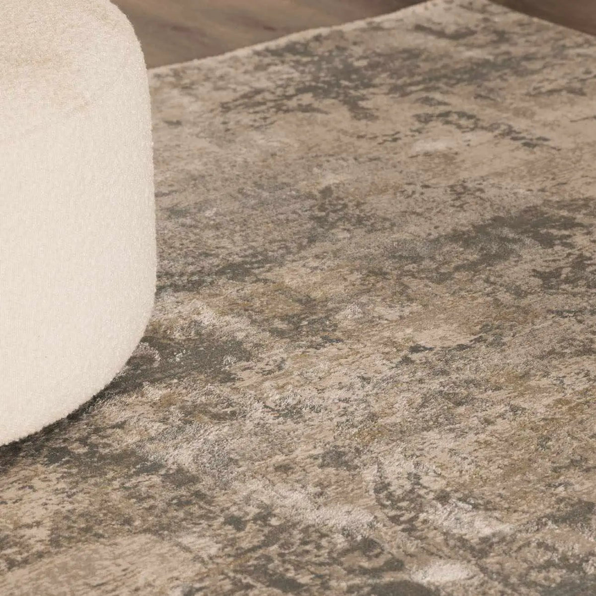 Pialba Thick Luxe Abstract Smokey Rug, installed in a room 5