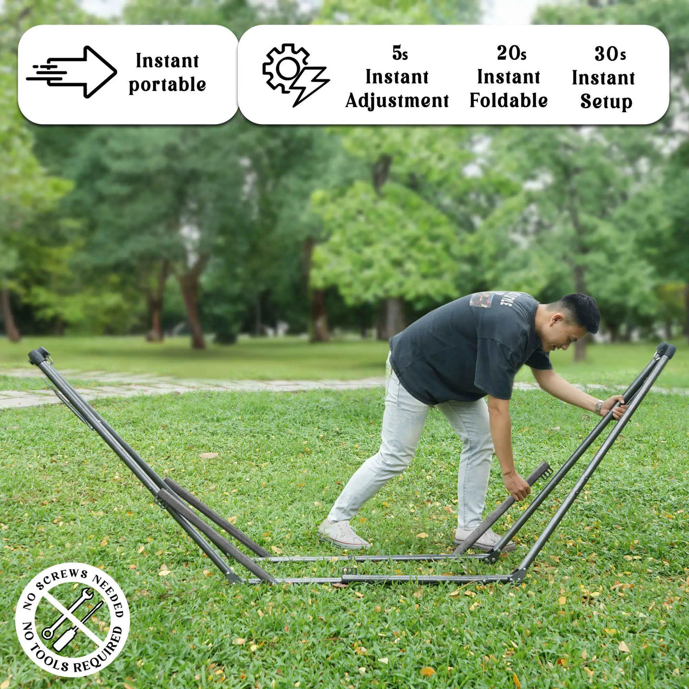 Uniki Collapsible Hammock Stand by Megsu