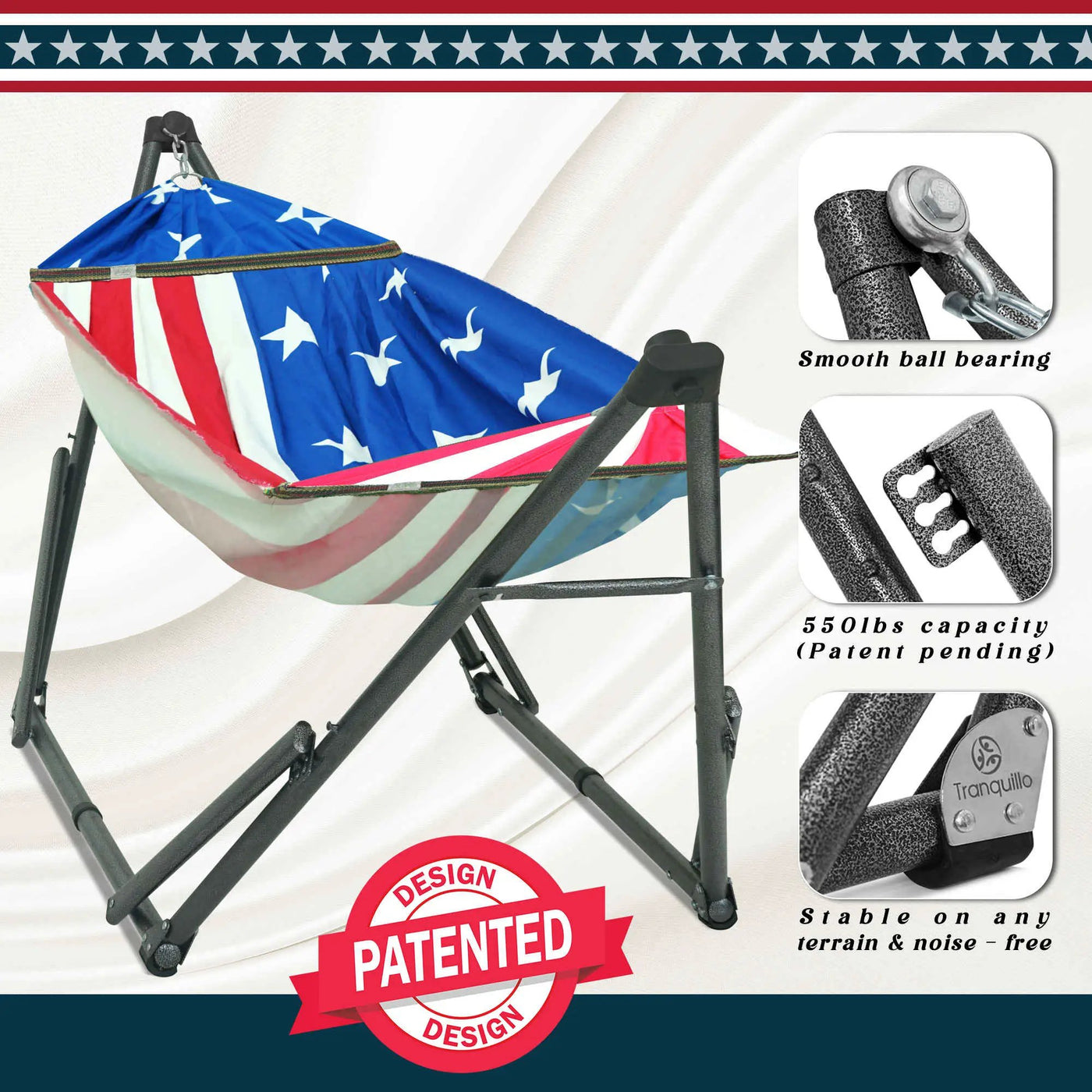 Uniki Canvas Hammock with Stand by Megsu