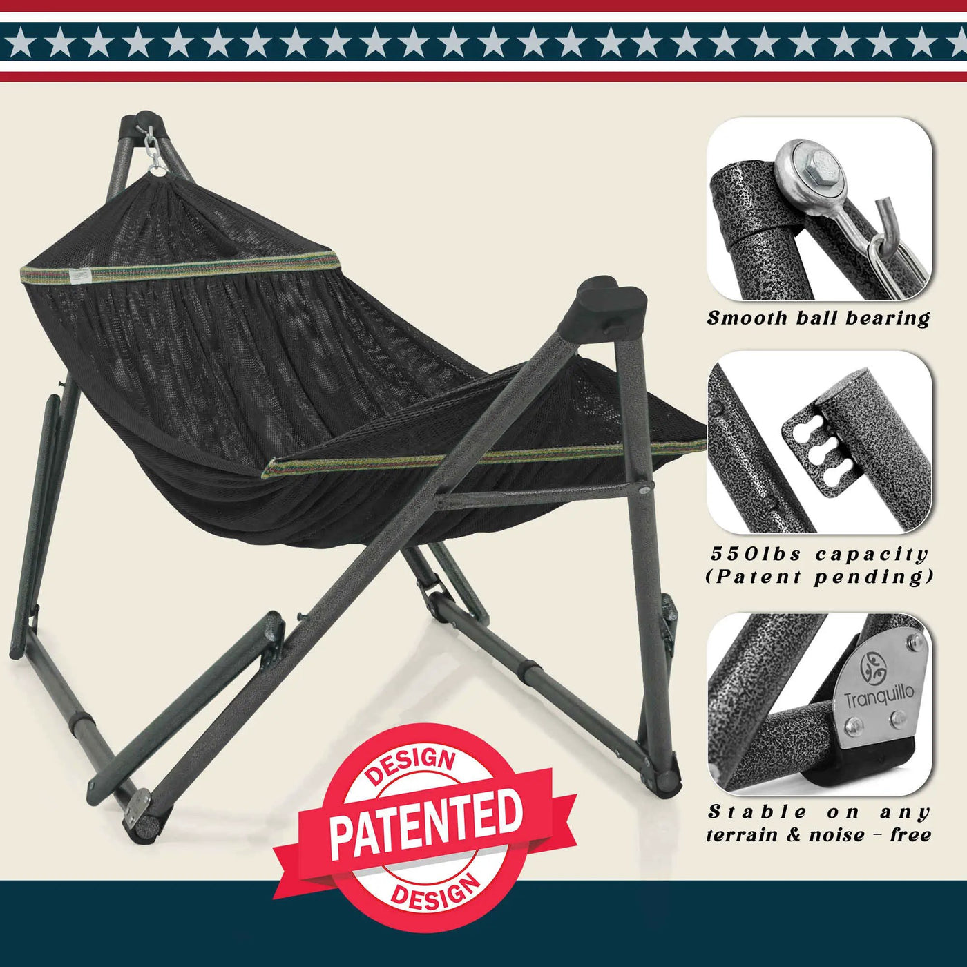 Uniki Collapsible Hammock Stand by Megsu