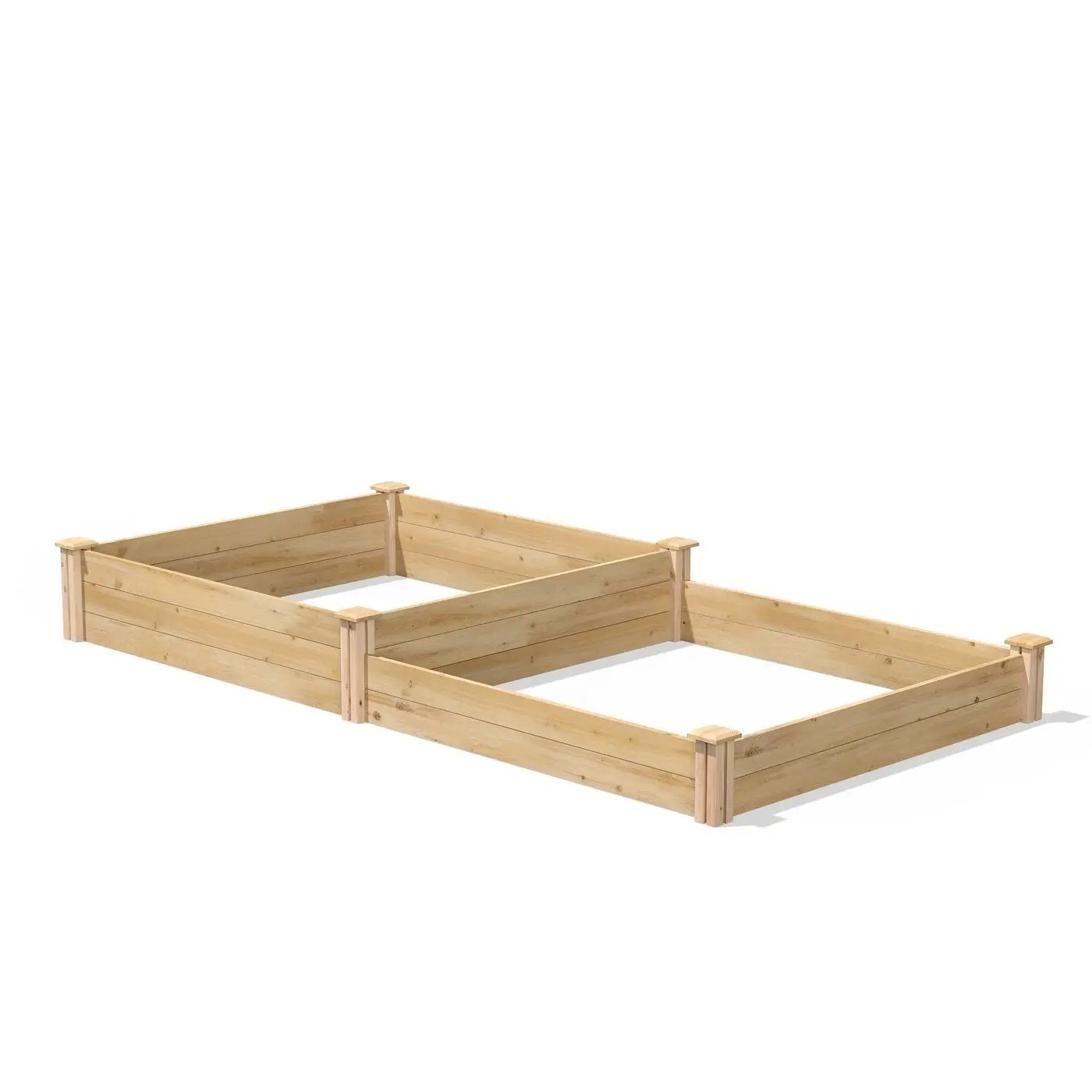 4 ft x 8 ft Pine Wood 2 Tier Raised Garden Bed - Made in USA by HomePacific