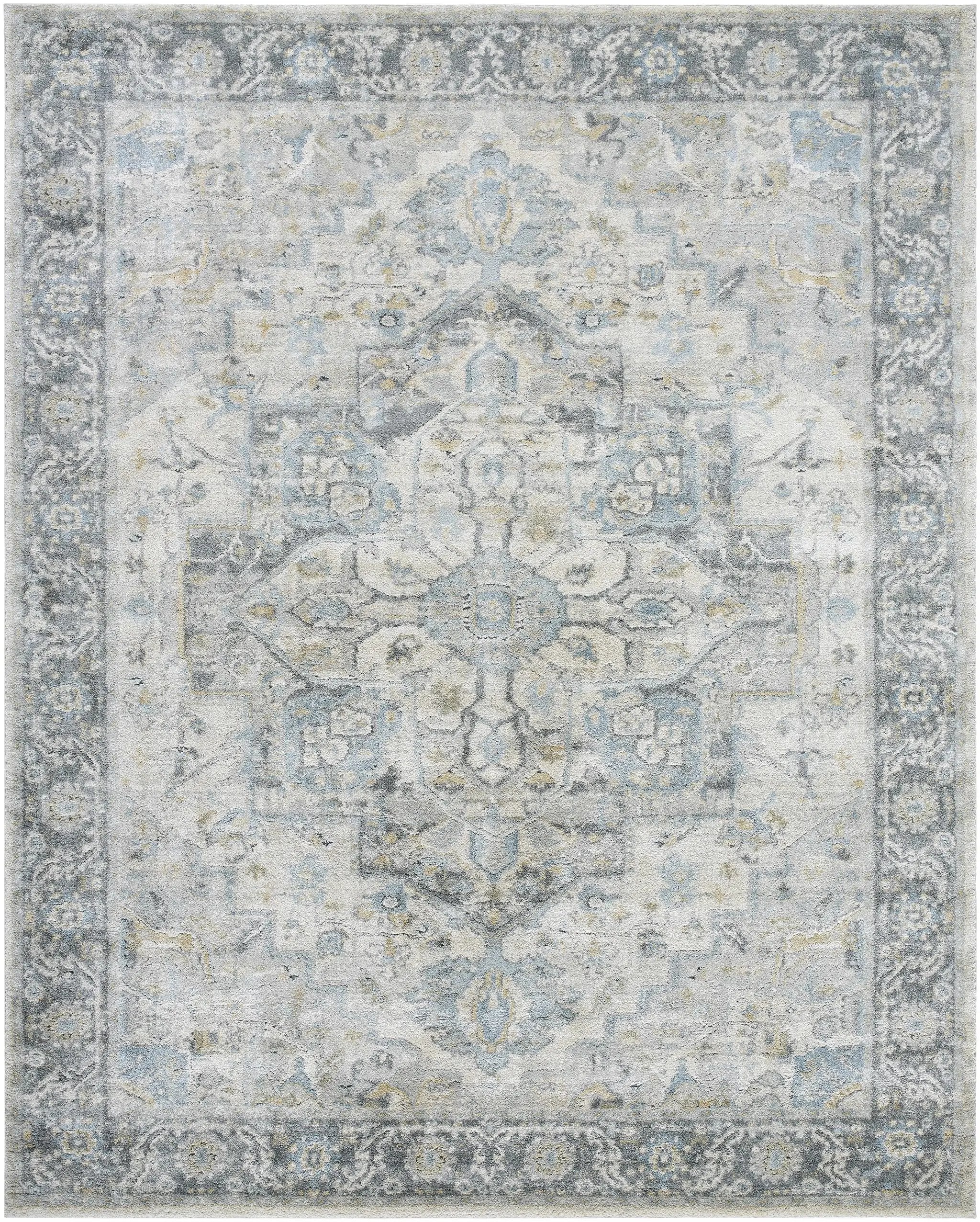 Akshay Light Gray Thick Luxe Area Rug by Boutique Rugs