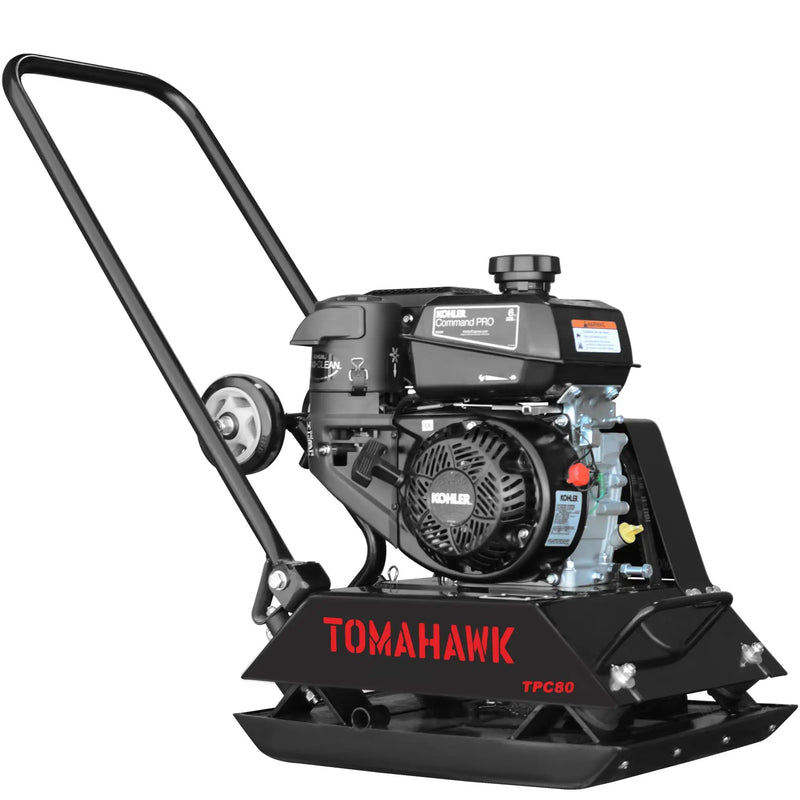 Vibratory Plate Compactor Tamper with Kohler Engine for Dirt Gravel Soil Compaction by Tomahawk Power