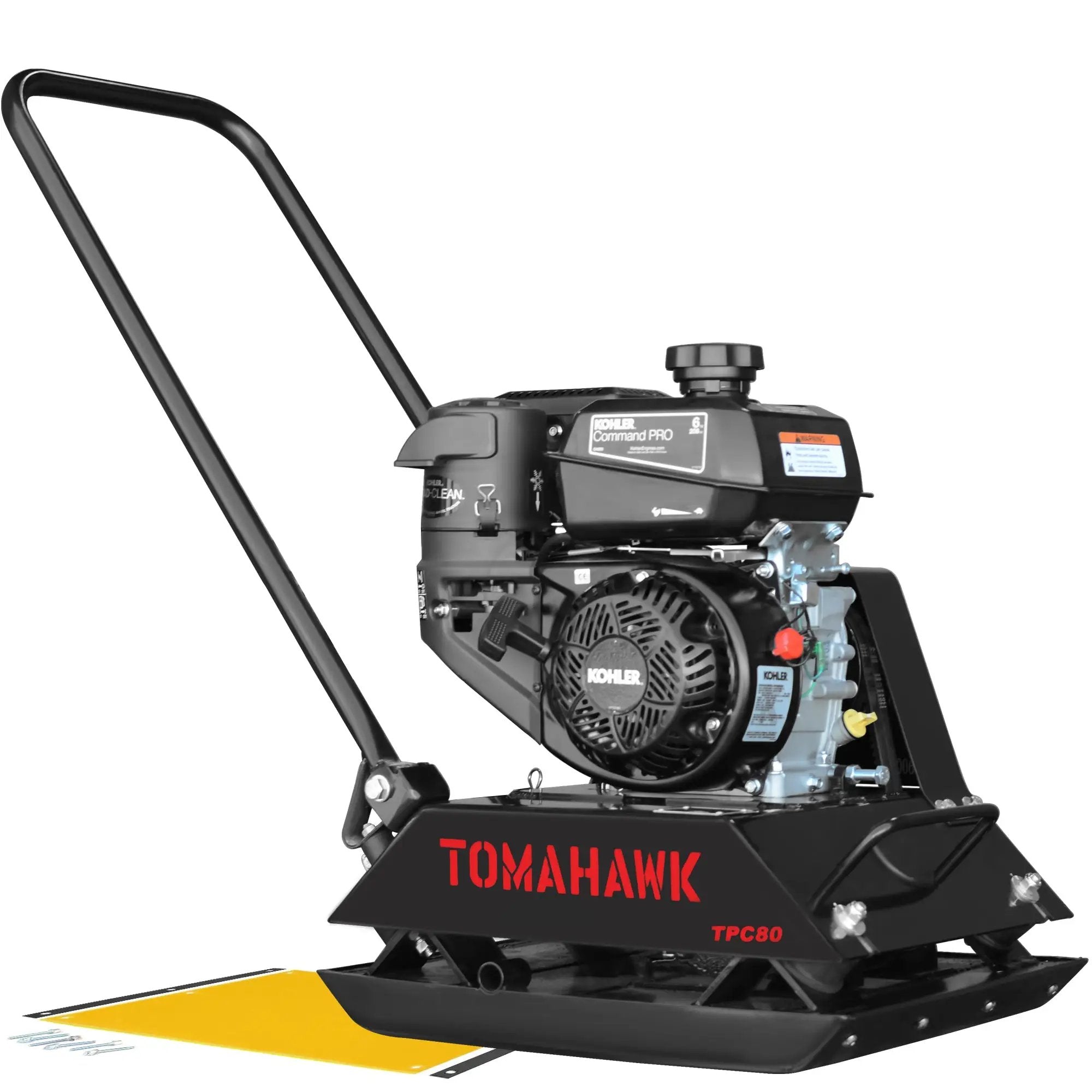 Vibratory Plate Compactor Tamper with Kohler Engine for Dirt Gravel Soil Compaction by Tomahawk Power