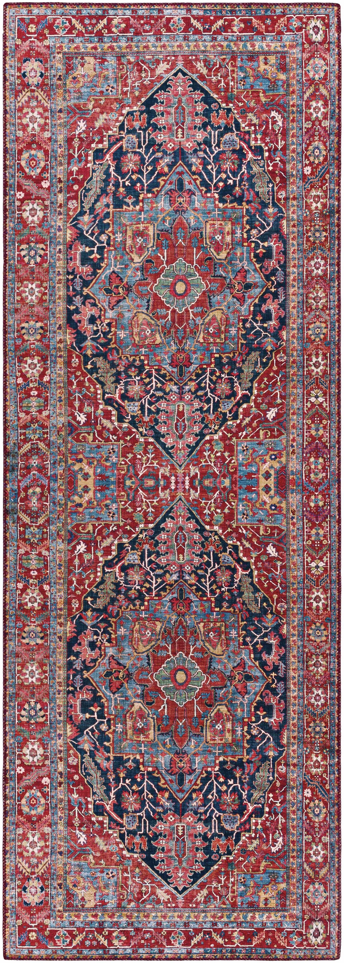 Pauline Red Medallion Performance Rug, photo 5 of 15