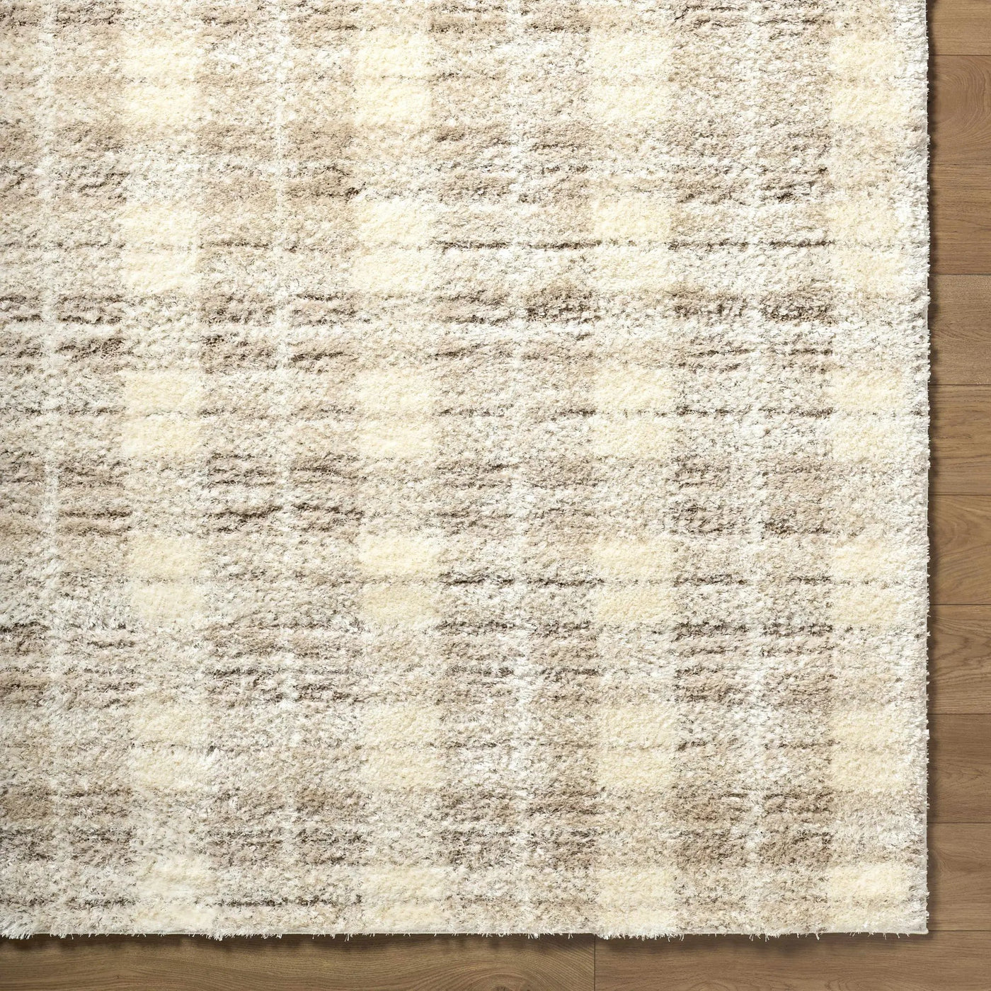 Anfisa Cream Luxe Shag Area Rug by Boutique Rugs