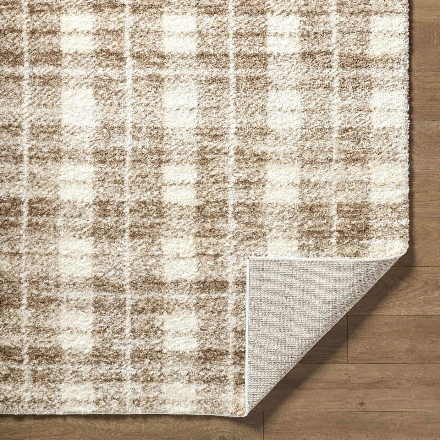 Anfisa Beige Luxe Shag Area Rug by Boutique Rugs