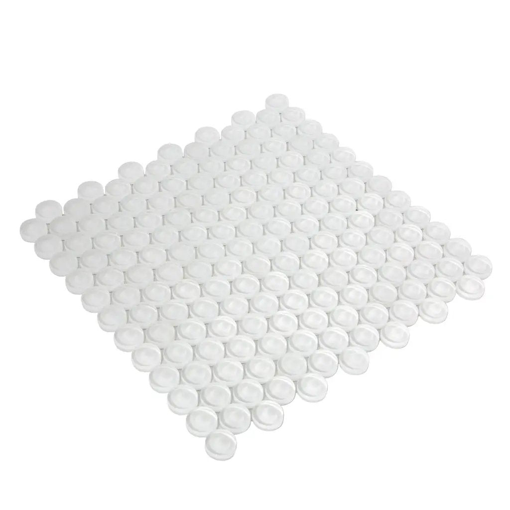 White 12x12 Glossy Penny Round Glass Mosaic Tile (5 pack, 5 sq ft/case) by Apollo Tile