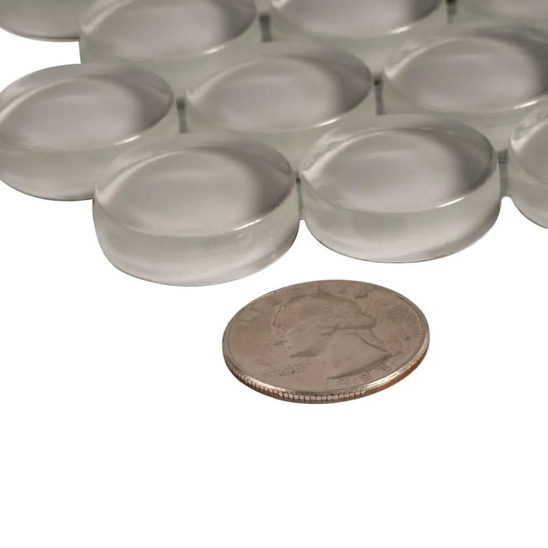 Beige 12x12 Glossy Penny Round Glass Mosaic Tile (5 pack, 5 sq ft/case) by Apollo Tile