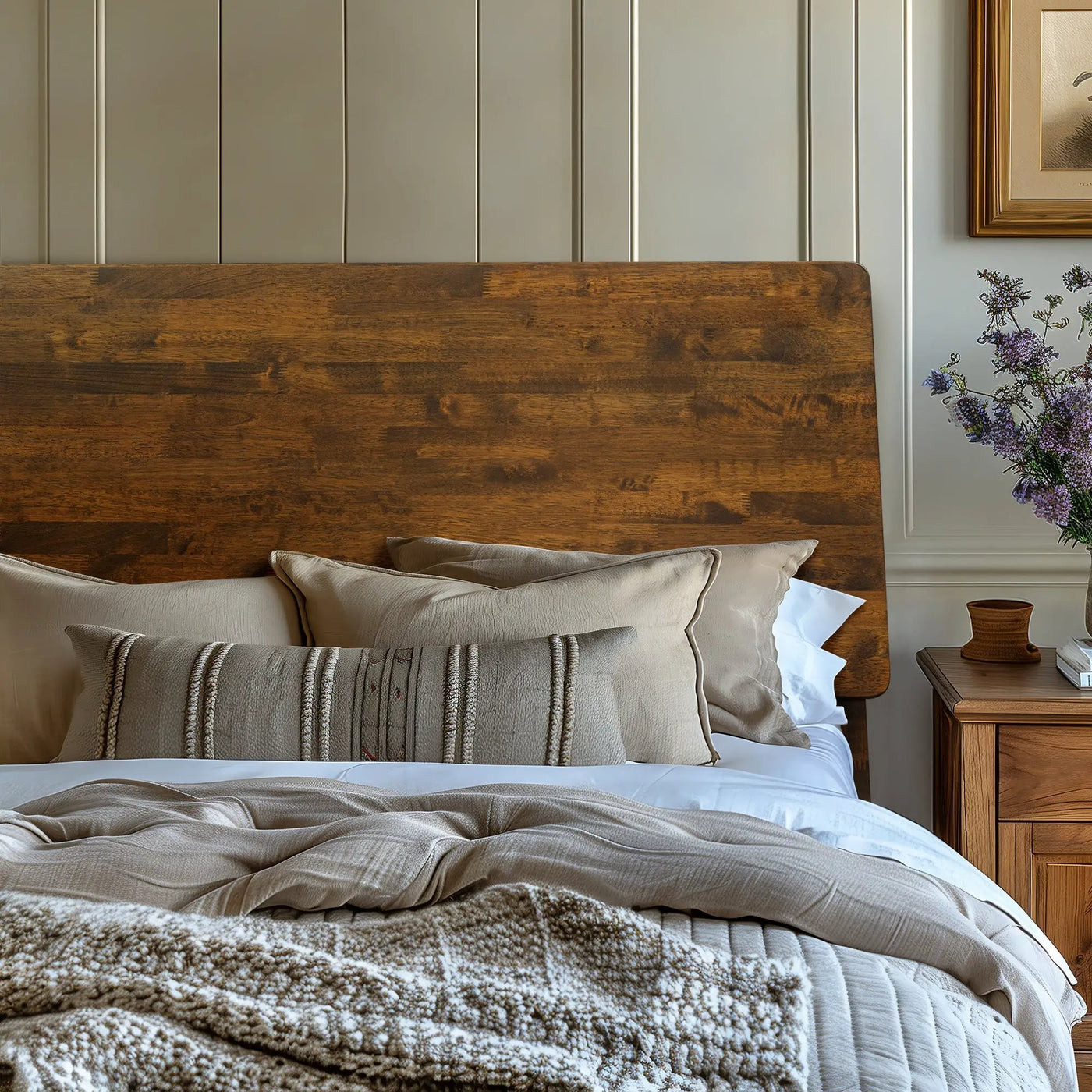 Serenity Solid Wood Bed Frame by Megsu