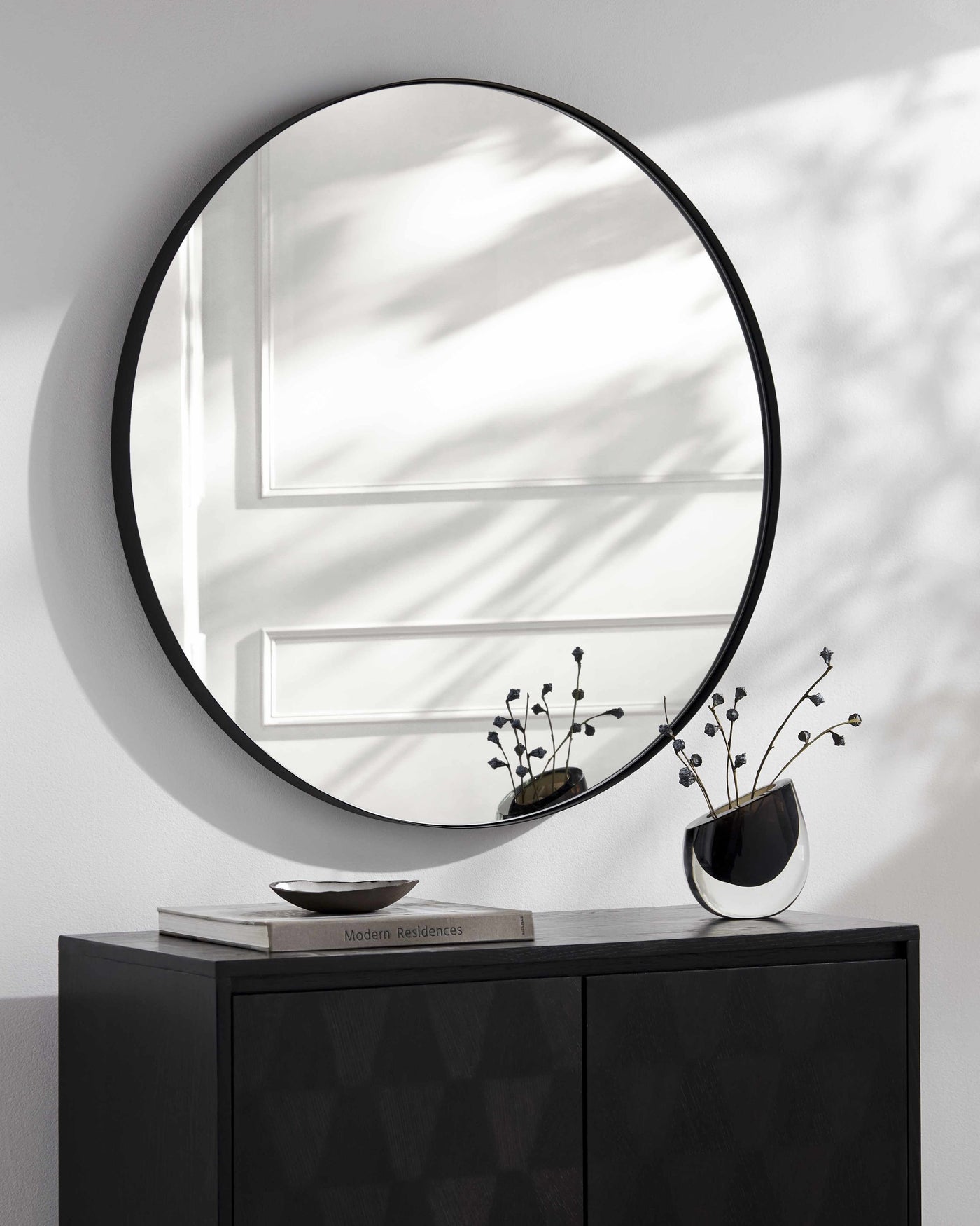 Pettendorf Black Accent Mirror by Boutique Rugs