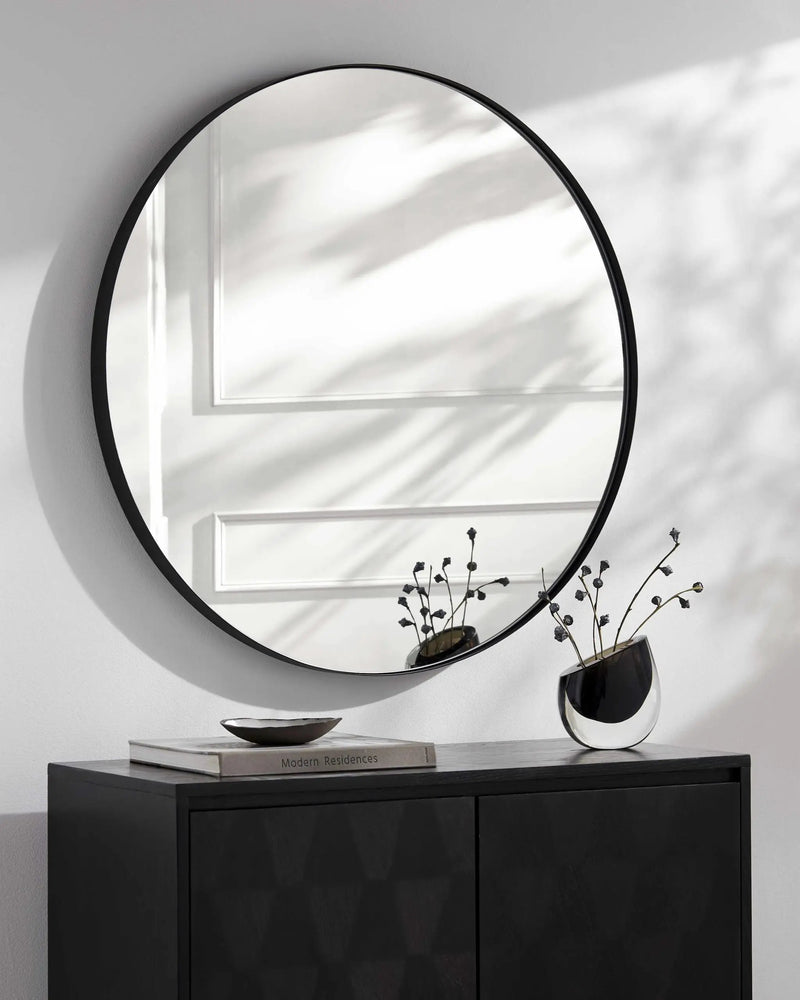 Pettendorf Black Accent Mirror by Boutique Rugs