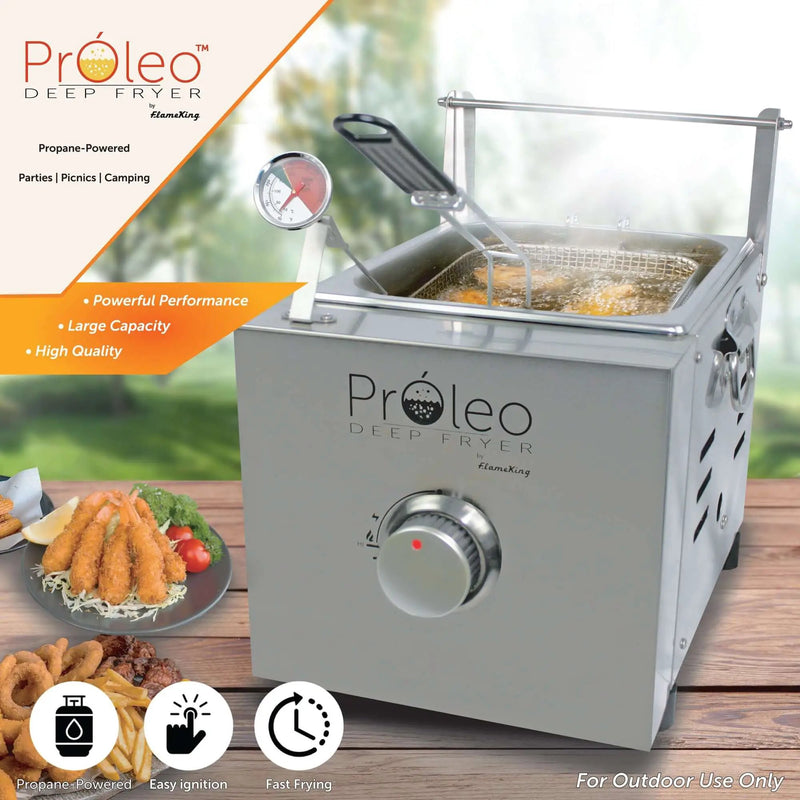 Flame King Proleo Portable Propane Deep Fryer by Flame King Products