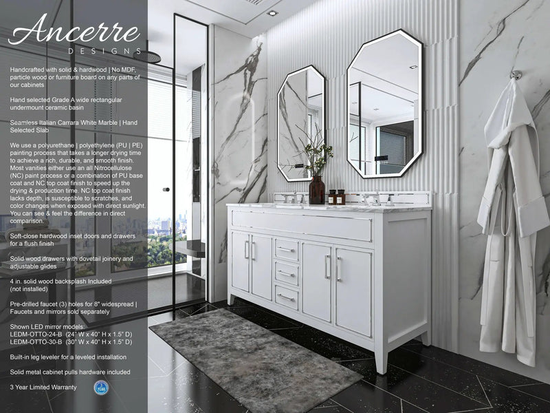 Aspen 60" Bath Vanity Set by Ancerre Designs