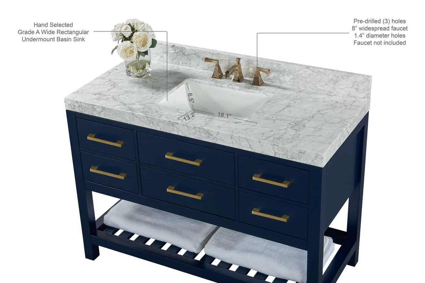Elizabeth 48" Bath Vanity Set by Ancerre Designs