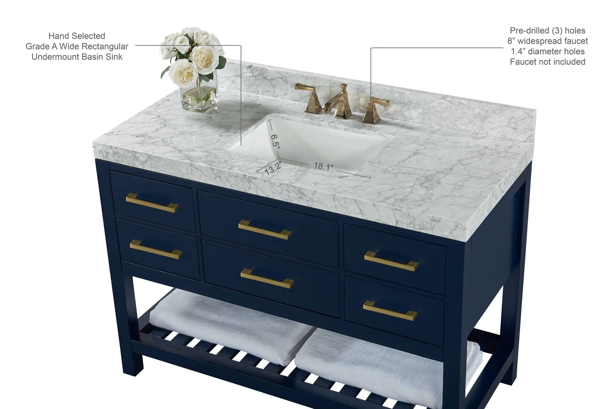 Elizabeth 48" Bath Vanity Set by Ancerre Designs