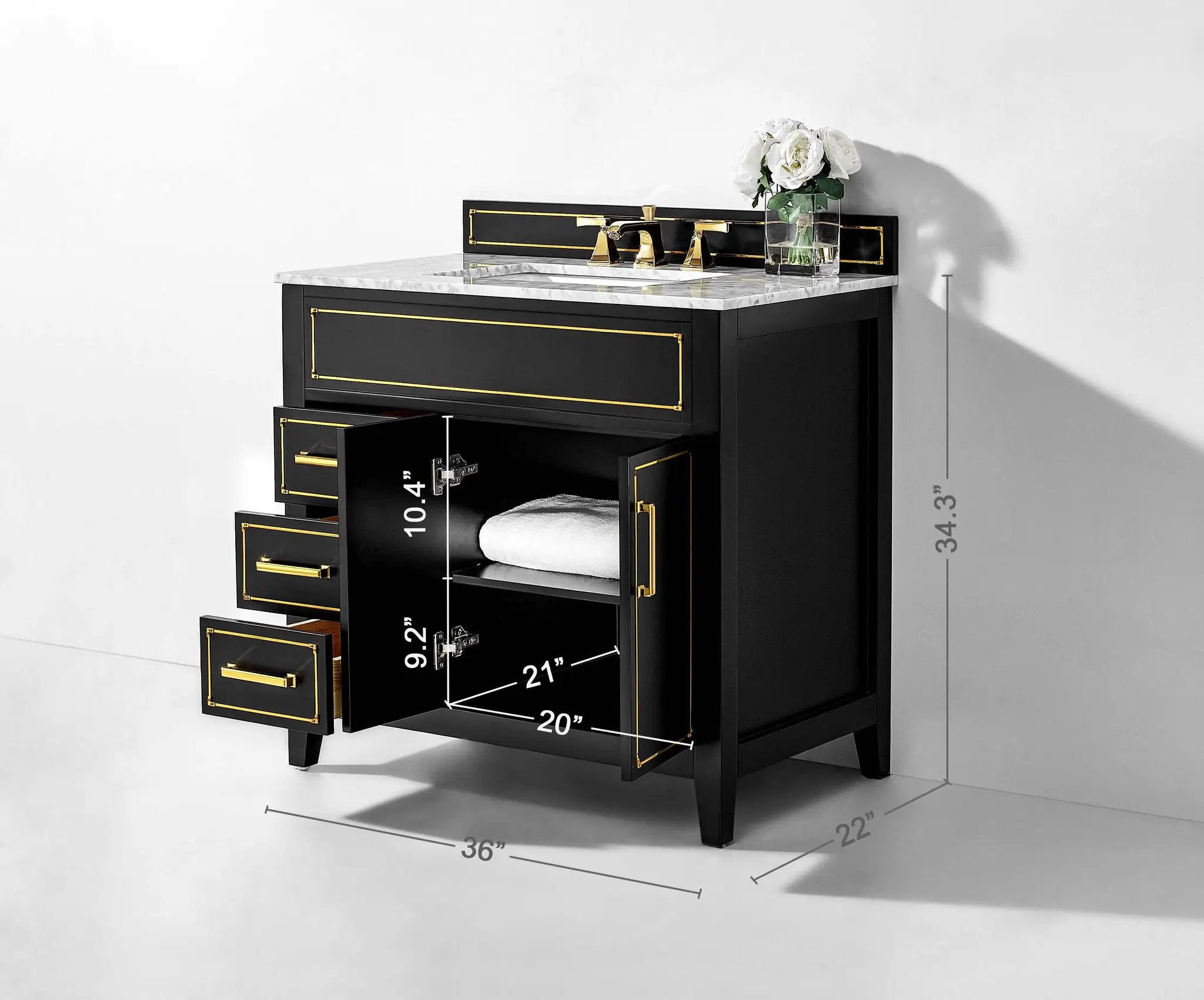 Aspen 36" Bath Vanity Set by Ancerre Designs