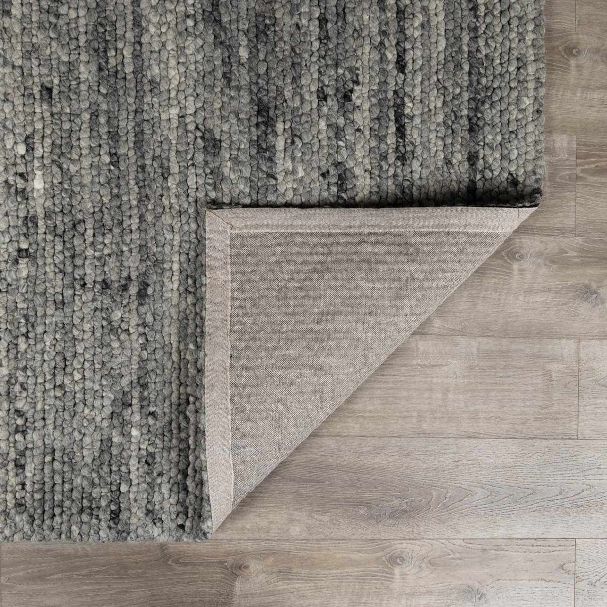 Olisa Charcoal Wool Area Rug, photo 6 of 15