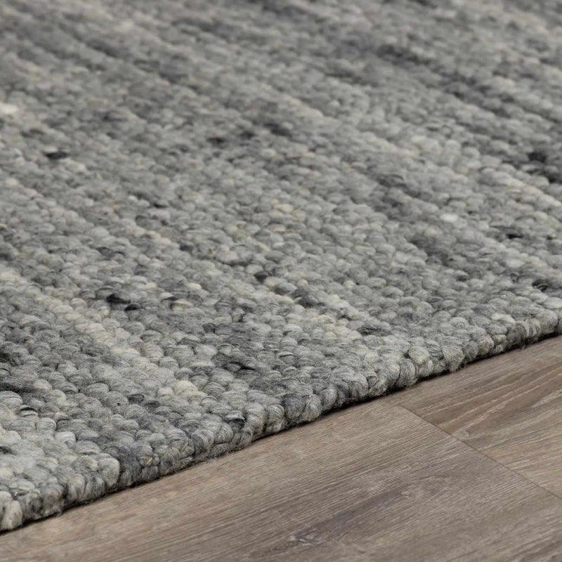 Olisa Charcoal Wool Area Rug by Boutique Rugs